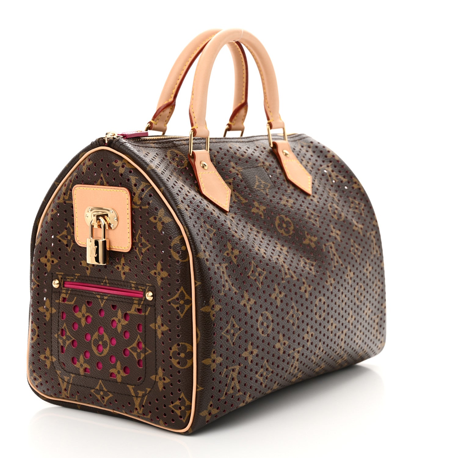 Louis Vuitton Monogram Perforated Speedy 30 Fuchsia 3 of 10