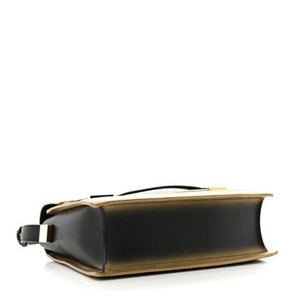 Delvaux Metallic Calfskin Ombre PM Madame Shoulder Bag Black Gold 4 of 14