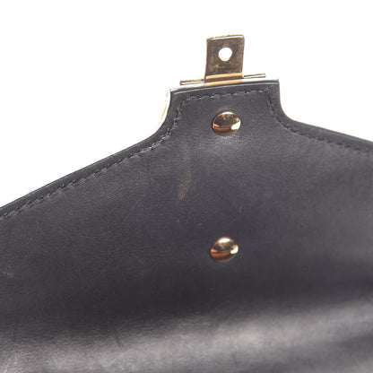 Gucci Calfskin Mini Sylvie Top Handle Bag Black 10 of 13