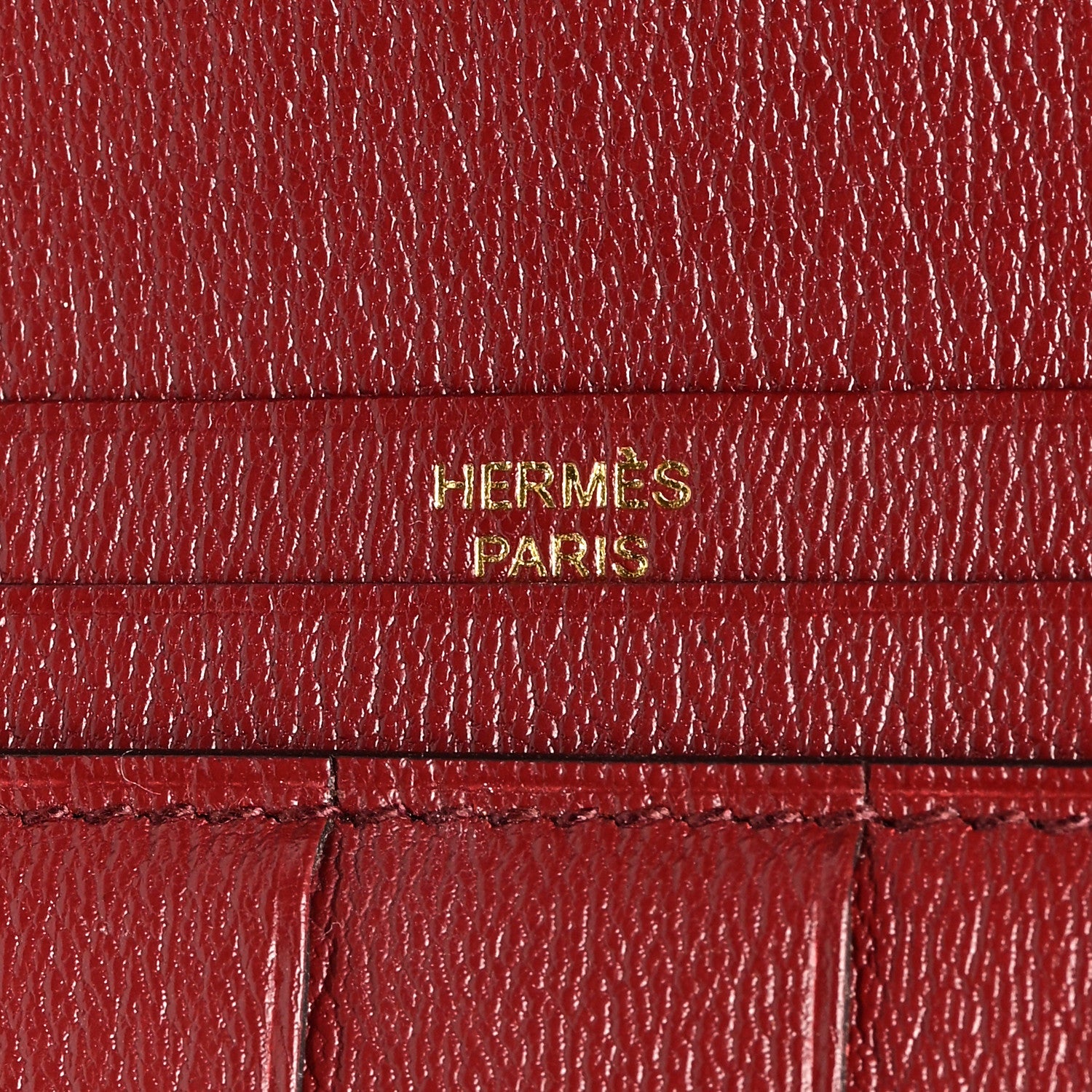 Hermes Shiny Alligator Bearn Wallet Bordeaux 6 of 8