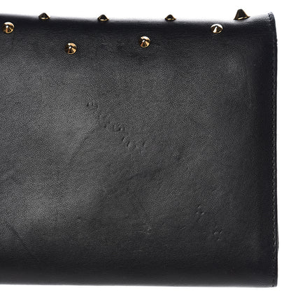 Versace Vitello Studded Palazzo Medusa Evening Clutch Bag Black 7 of 16