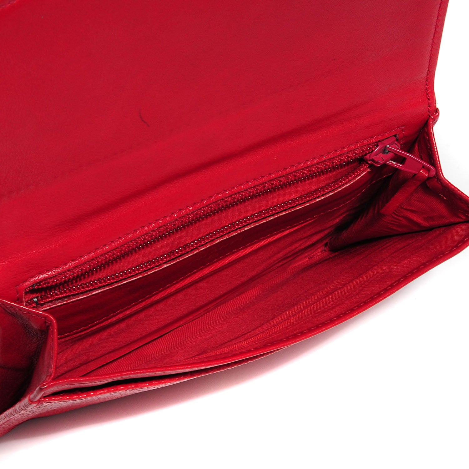 Chanel Caviar Timeless CC Card Holder Wallet Red 5 of 9