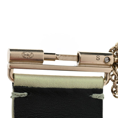 Chanel Calfskin CC Cuff S Green Gold 4 of 5