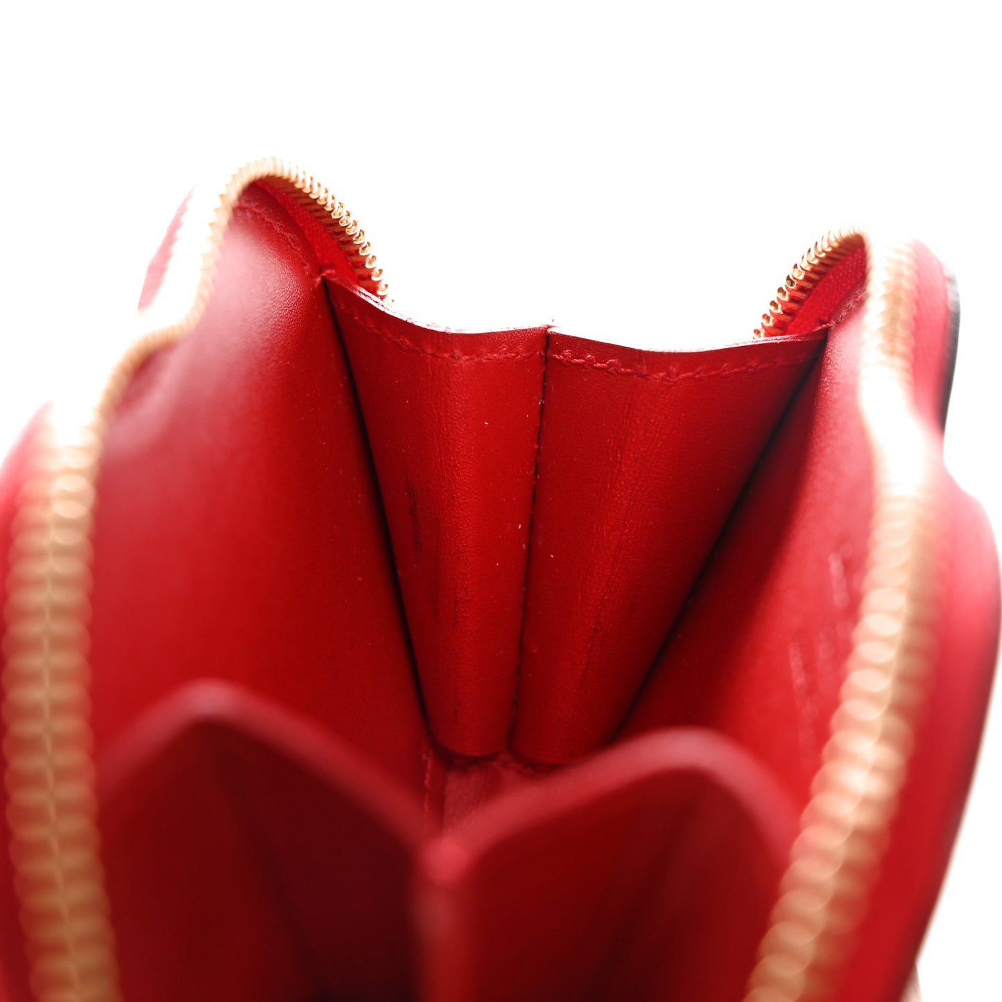 Patent Sweet Monogram Coeur Heart Coin Purse Pomme D&#039;Amour