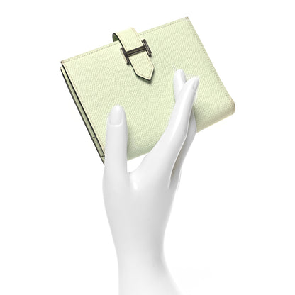 Hermes Epsom Bearn Compact Wallet Vert Fizz 2 of 11