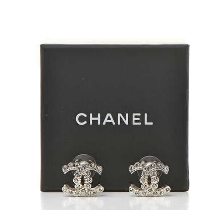 Chanel Crystal CC Earrings Light Gold 5 of 5