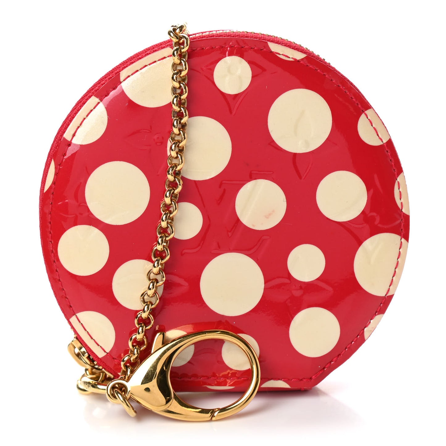 Vernis Kusama Infinity Dots Chapeau Coin Purse Red