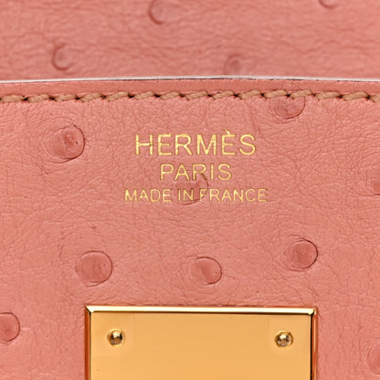 Hermes Ostrich Birkin 30 Terre Cuite 6 of 13