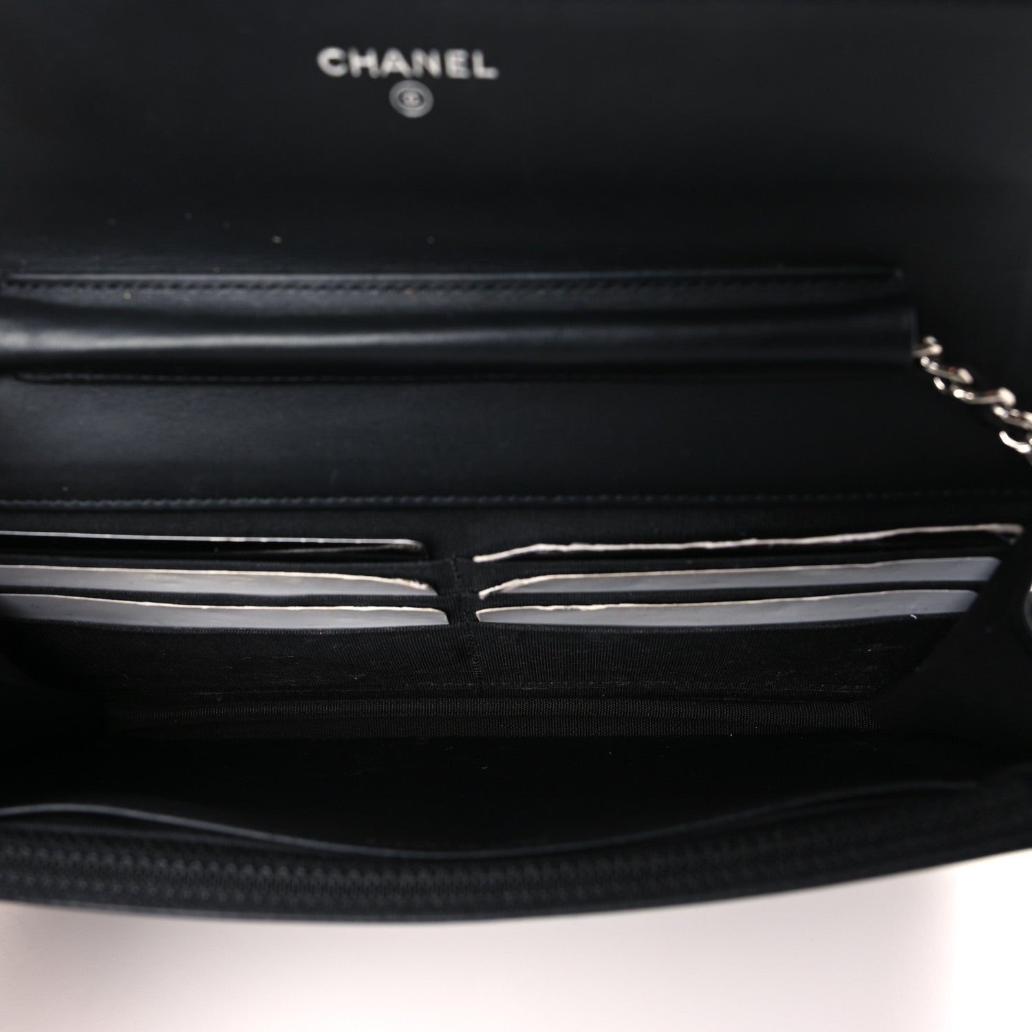 Chanel Caviar Timeless CC Wallet on Chain WOC Black 5 of 10