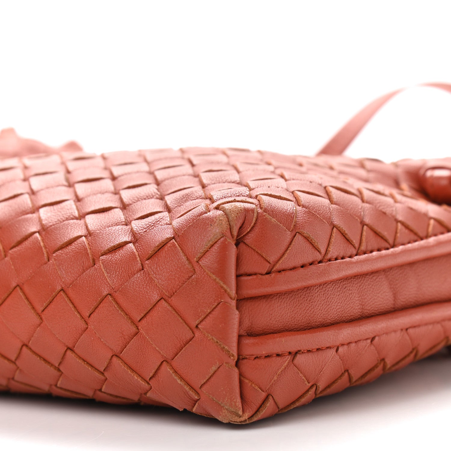 Bottega Veneta Nappa Intrecciato Nodini Crossbody Messenger Terracota 10 of 14