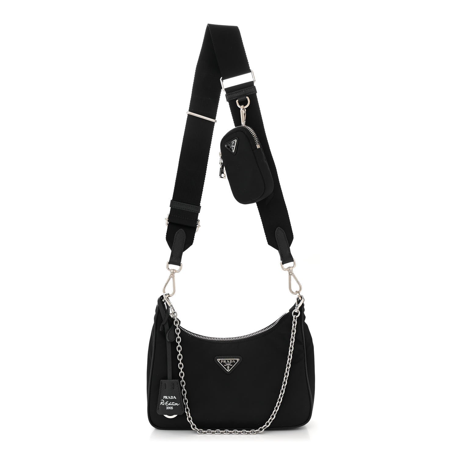 Prada Nylon Re-Edition 2005 Shoulder Bag Black 1 of 12