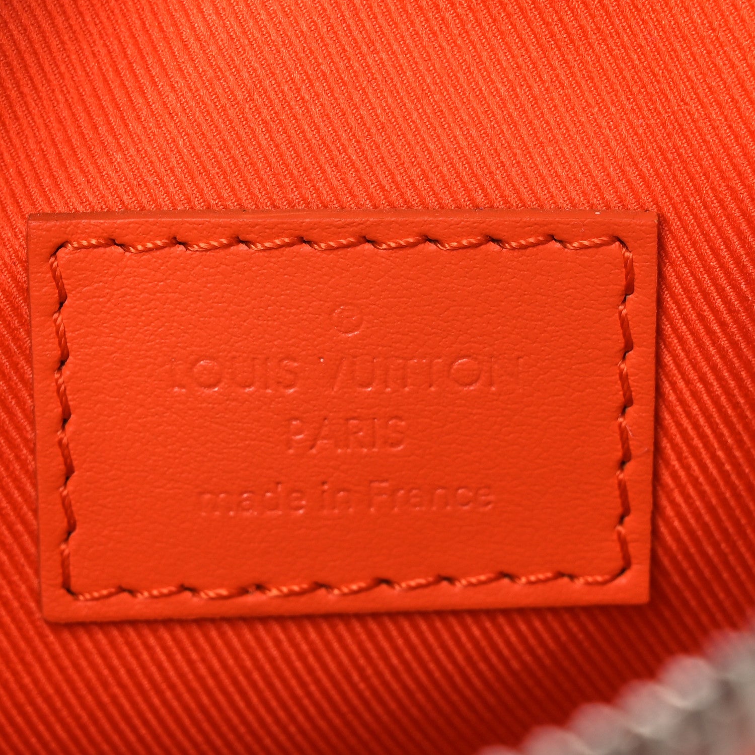 Louis Vuitton Grained Calfskin Aerogram Keepall XS Orange 6 of 10