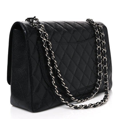Chanel Caviar Quilted Maxi Single Flap Black 3 of 10