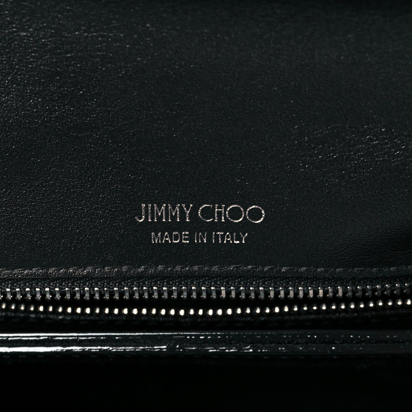 Lizard Calfskin Embossed Cheri Top Handle Bag Black