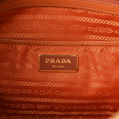 Prada Saffiano Lux Large Promenade Tote Papaya 7 of 9