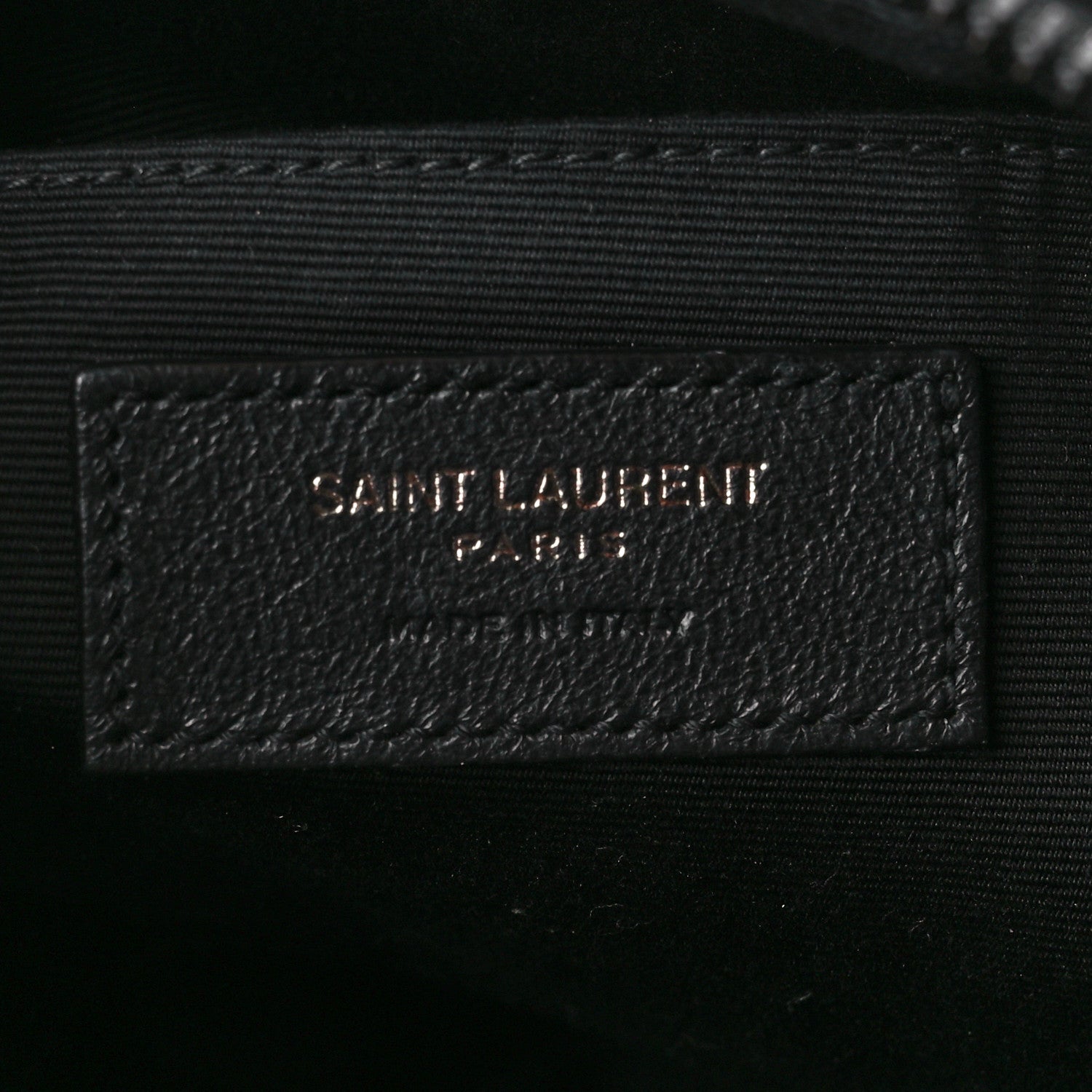 Saint Laurent Calfskin Matelasse Monogram Monochrome Lou Camera Bag Black 6 of 10