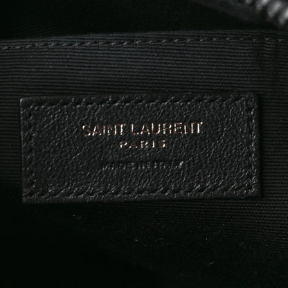Saint Laurent Calfskin Matelasse Monogram Monochrome Lou Camera Bag Black 6 of 10
