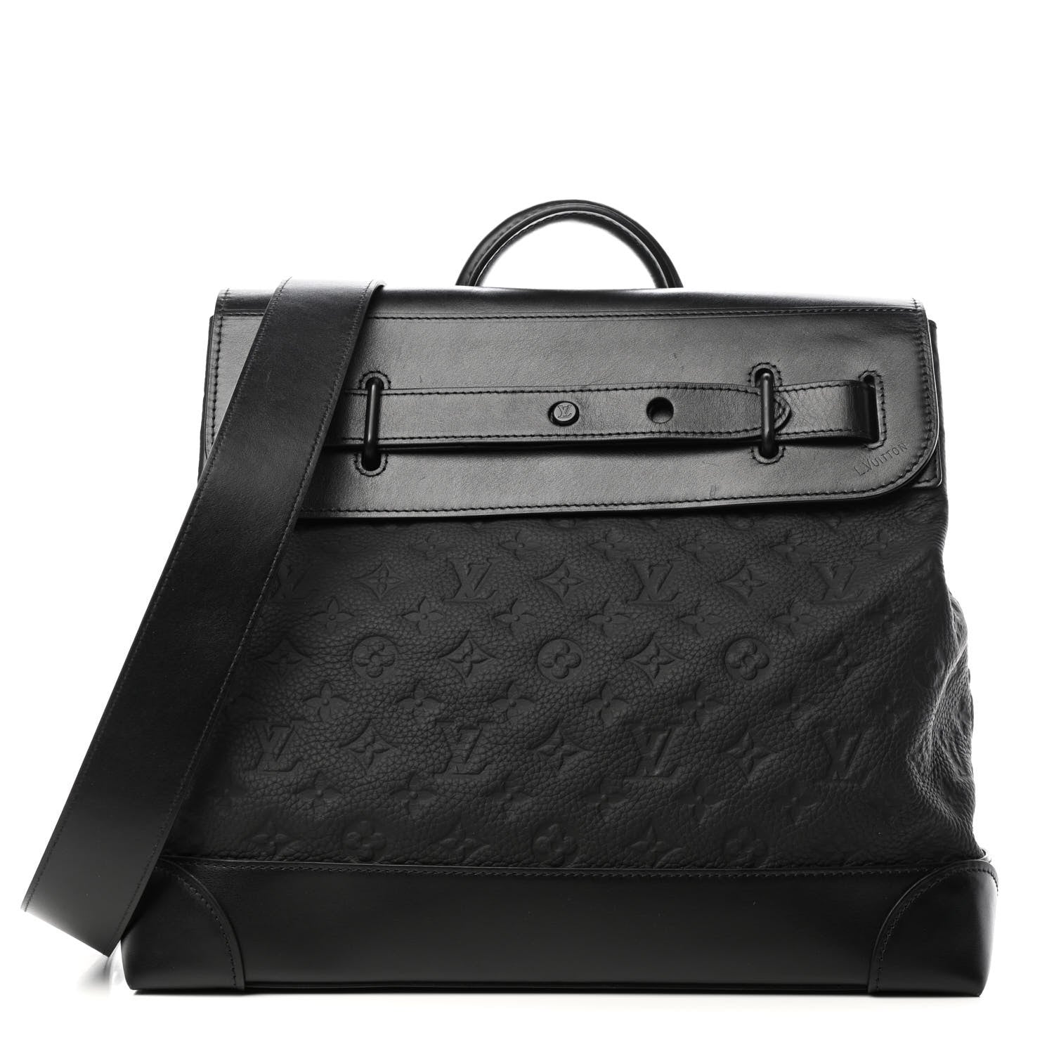 Louis Vuitton Taurillon Monogram Steamer PM Black 1 of 4