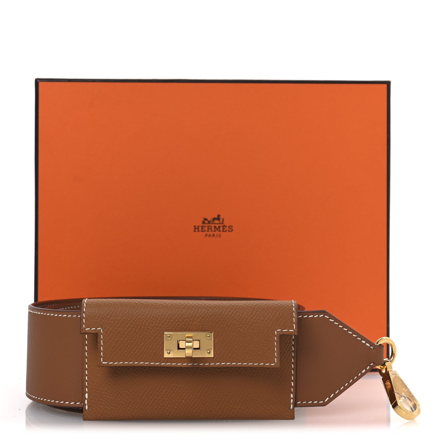 Swift Epsom Pocket Kelly Shoulder Strap Gold