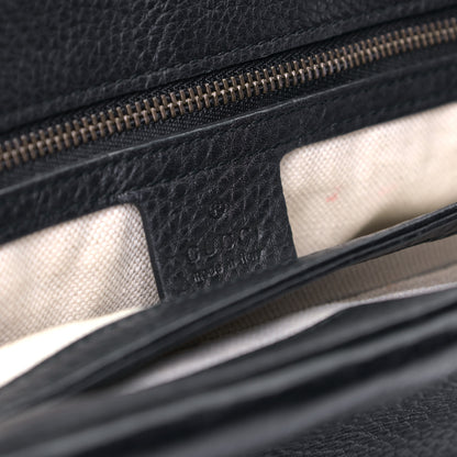 Gucci Cellarius Calfskin GG Marmont Shoulder Bag Black 5 of 5