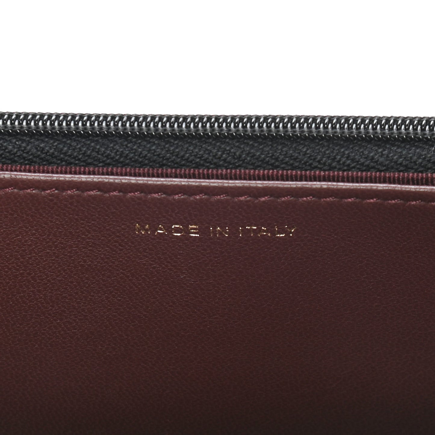 Lambskin Quilted Wallet On Chain WOC Black