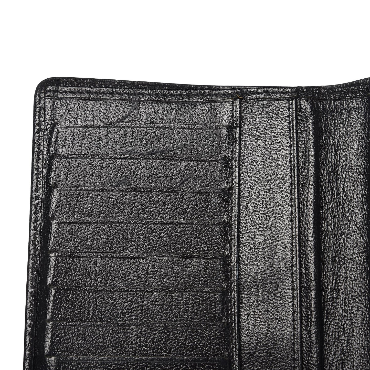 Goatskin Yen Wallet Black