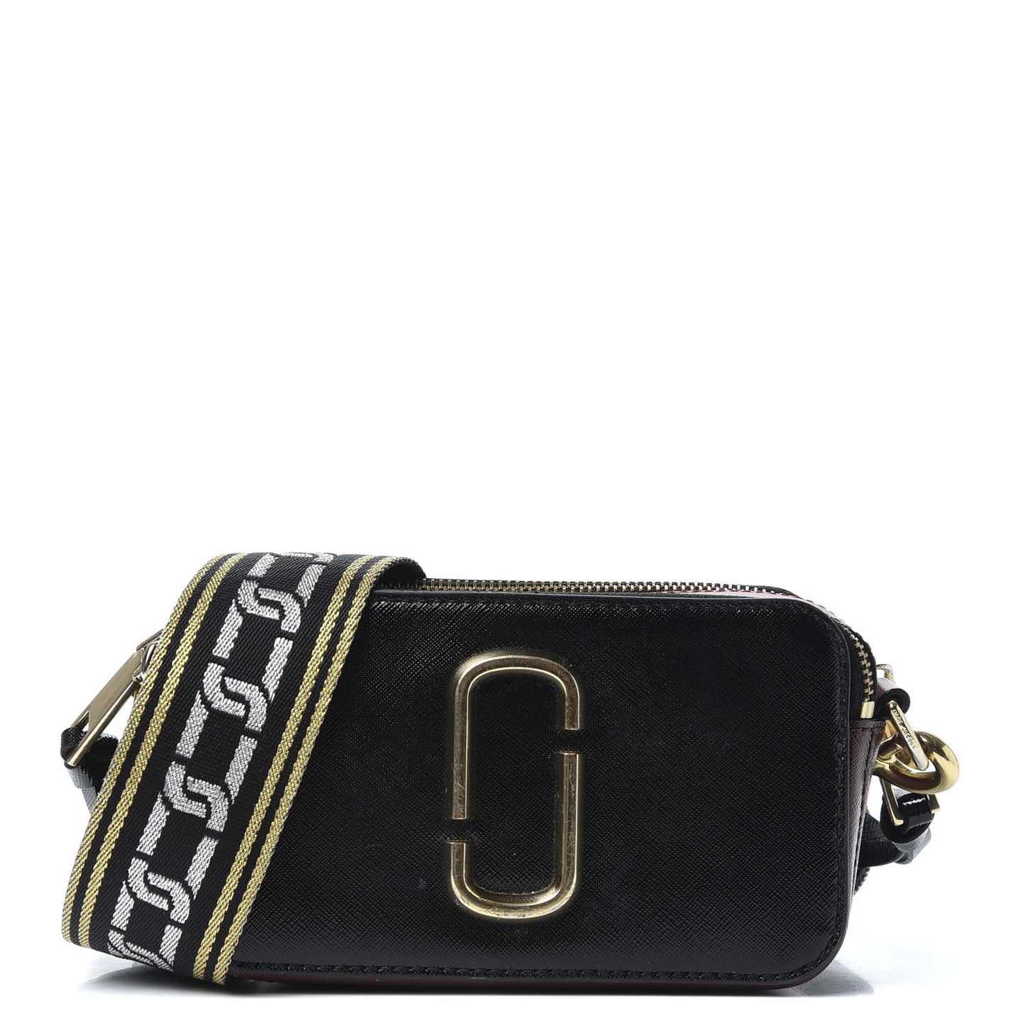 Saffiano Small Snapshot Camera Bag Black Multi
