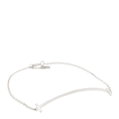 Tiffany Sterling Silver T Smile Bracelet 1 of 4