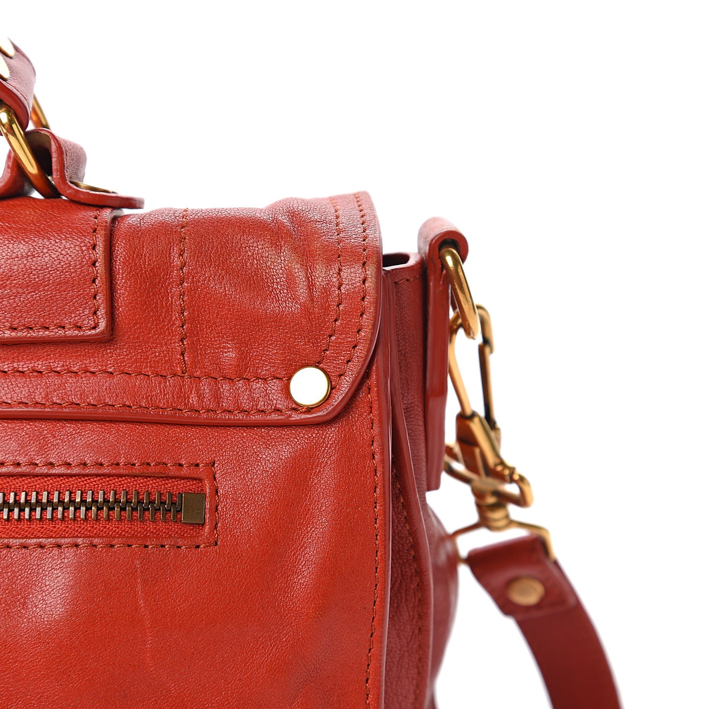 Lambskin Medium PS1 Satchel Paprika