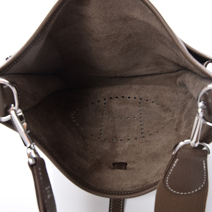Hermes Taurillon Clemence Evelyne III PM Etoupe 5 of 7