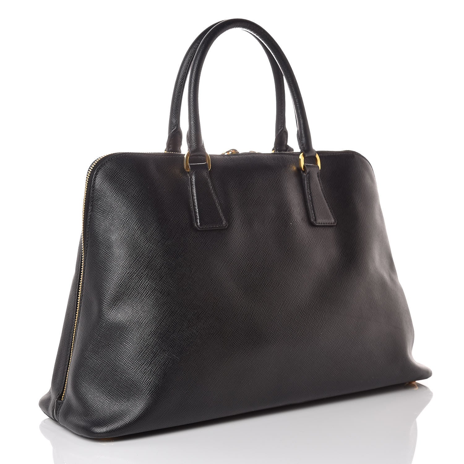 Prada Saffiano Lux Large Promenade Tote Black 3 of 9