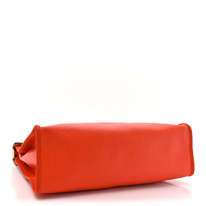 Hermes Toile H Berline Vache Hunter Herbag Zip 31 PM Capucine Fauve 5 of 16