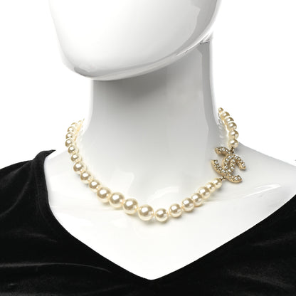 Chanel Pearl CC 100th Anniversary Necklace Light Gold 2 of 6