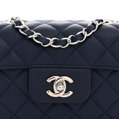 Chanel Lambskin Quilted By 4 Flap Navy 8 of 11