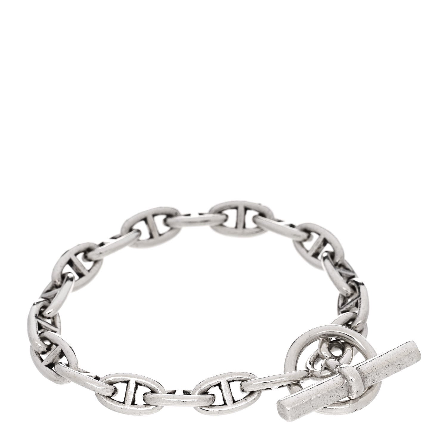 Hermes Sterling Silver PM Chaine D'Ancre Bracelet 1 of 4