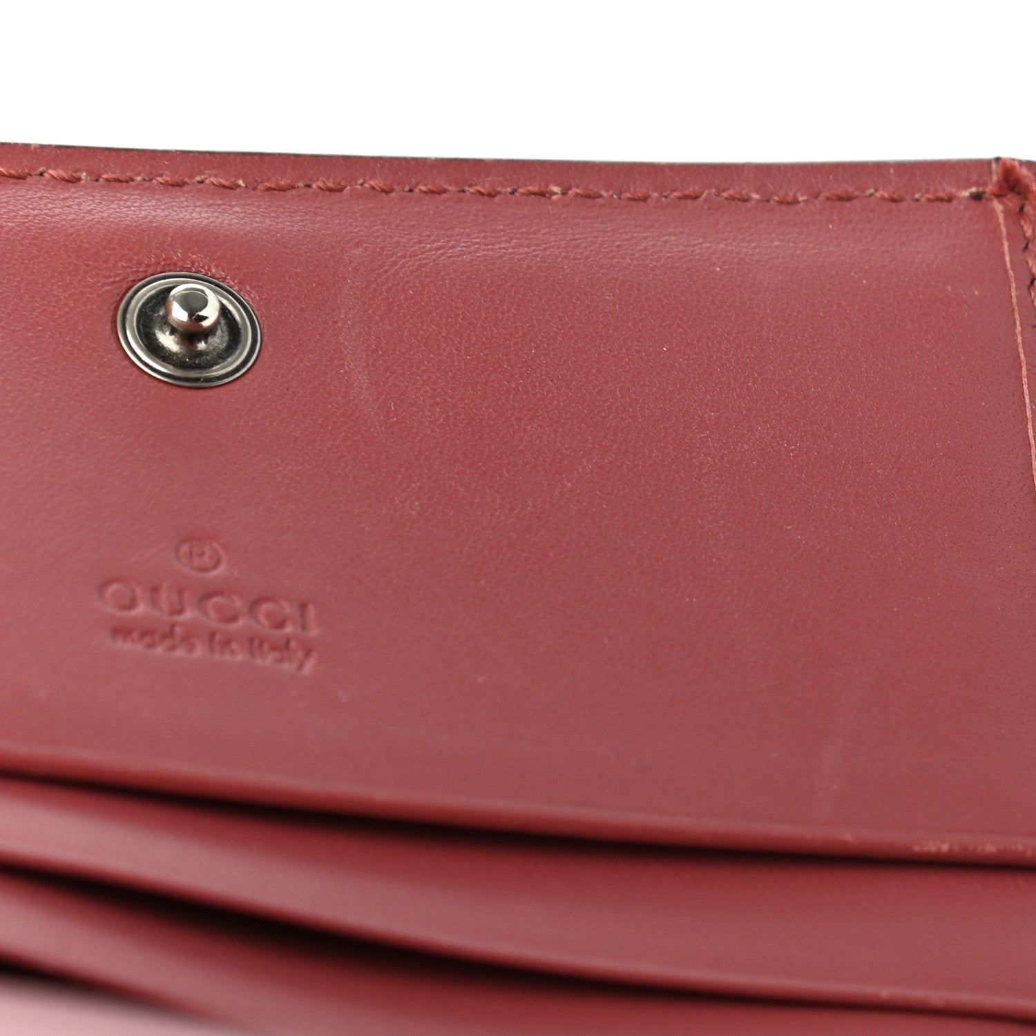 Gucci GG Supreme Monogram Blooms Card Case Beige Multicolor Dry Rose 8 of 9