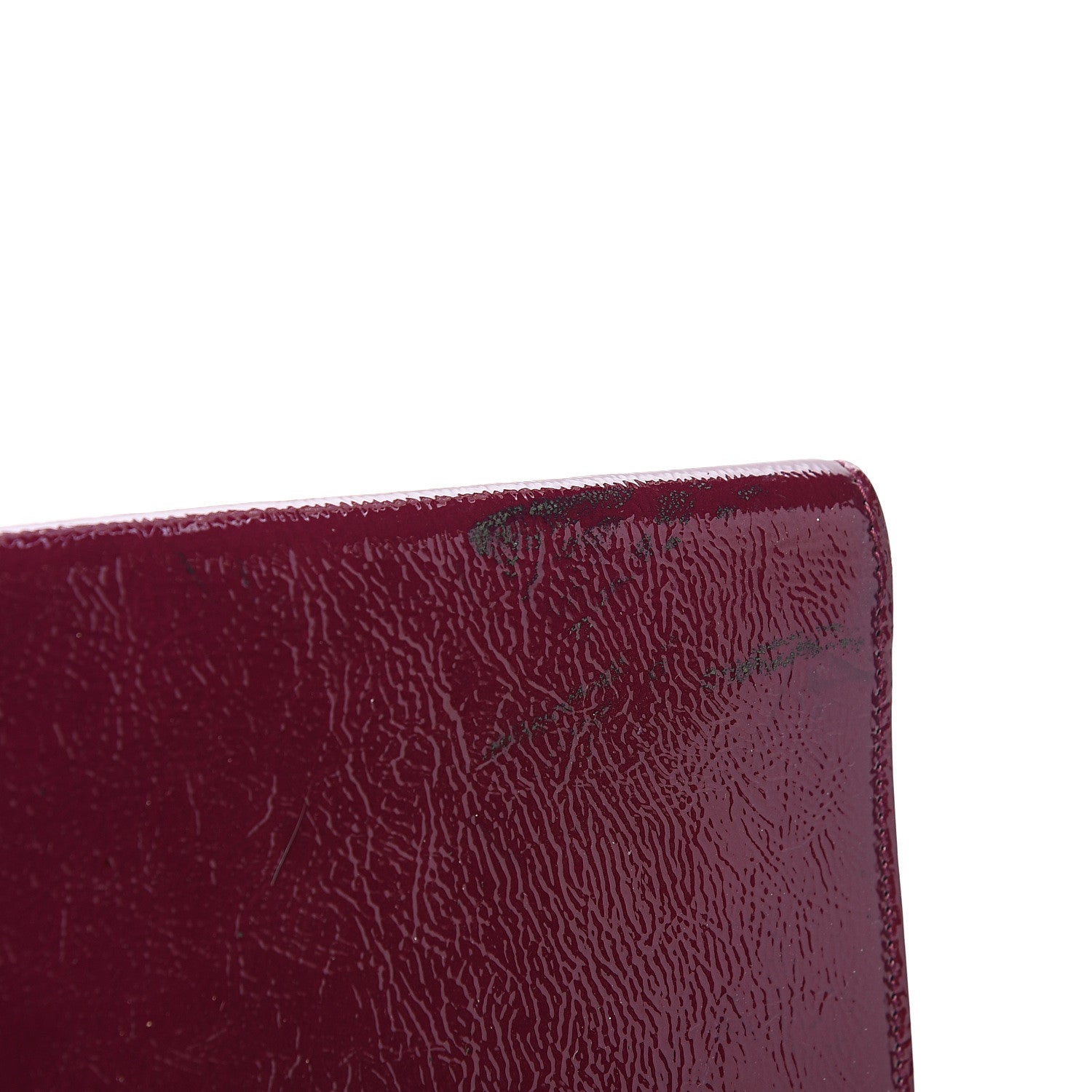 Saint Laurent Textured Patent Calfskin Large Belle De Jour Clutch Berry 7 of 7