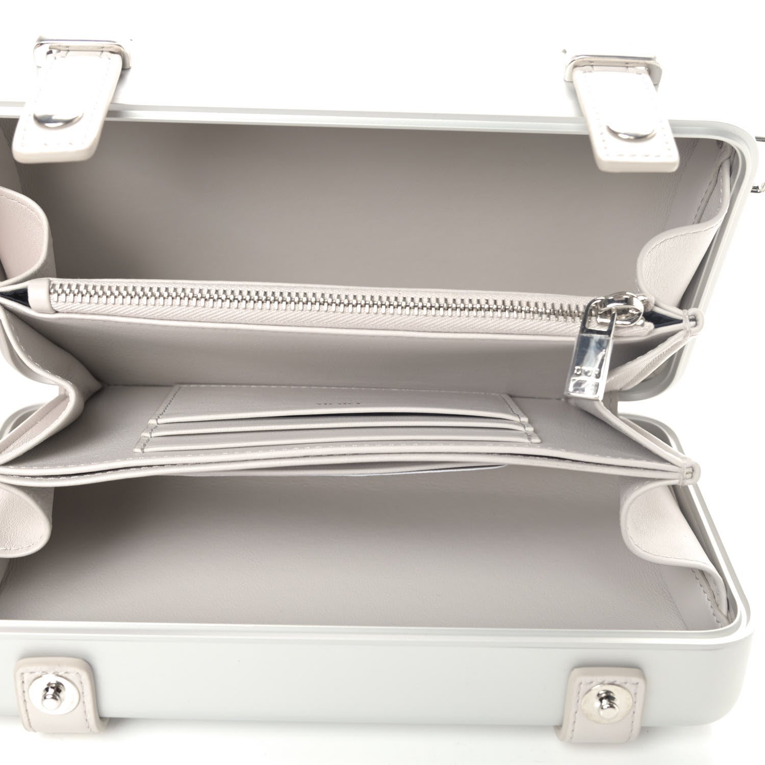 Christian Dior X RIMOWA Aluminum Personal Clutch On Strap Silver 4 of 4