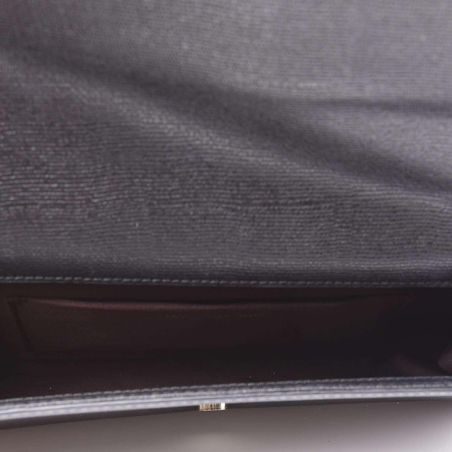 Saint Laurent Textured Calfskin Y Ligne Clutch Black 4 of 8