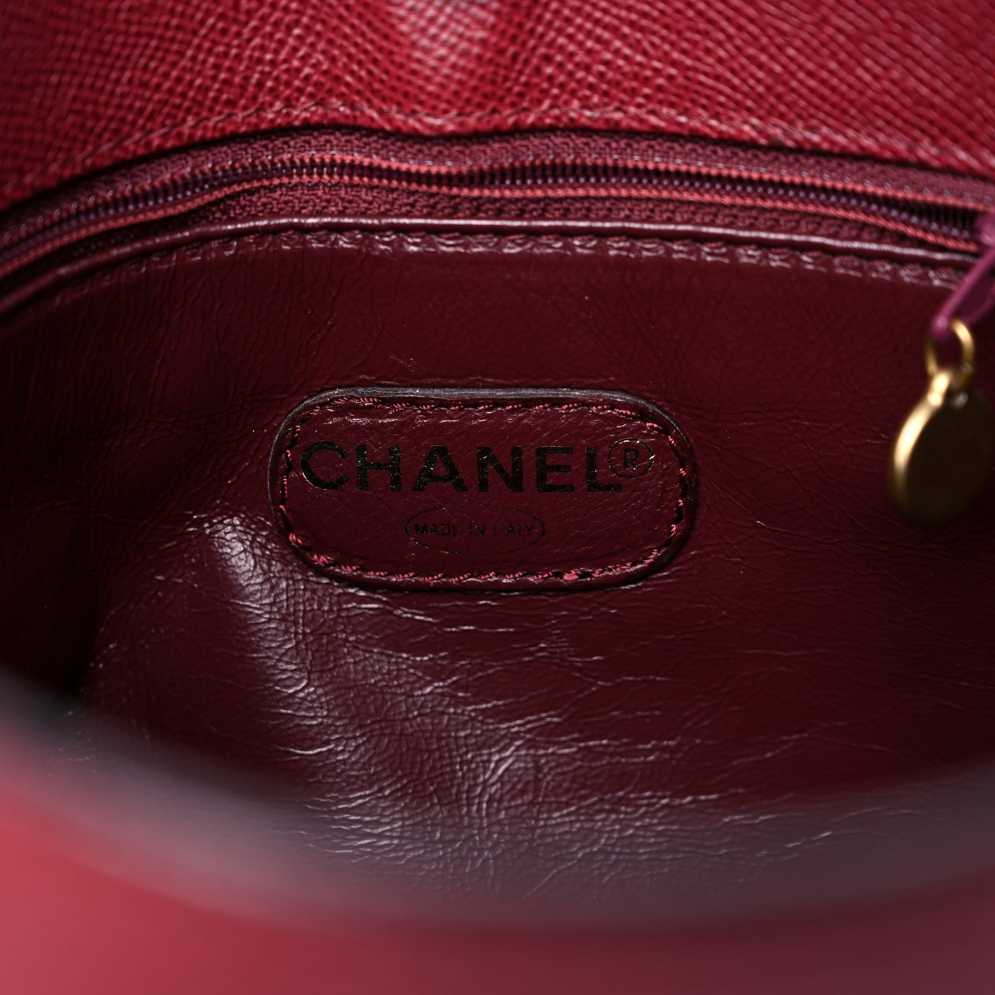 Caviar Shoulder Bag Burgundy