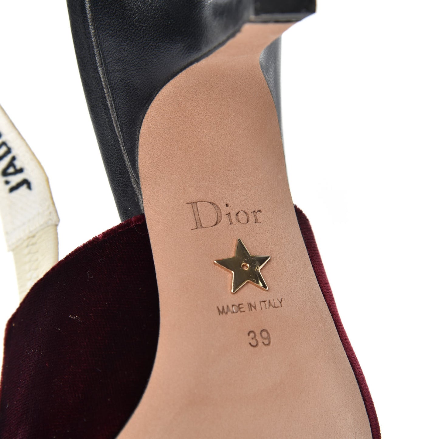 Velvet Ribbon J'Adior Slingback 65mm Pumps 39 Deep Amaranth