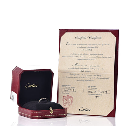 Cartier 18K Yellow Gold Diamond 2.6mm LOVE Paved Band Ring 55 7.25 6 of 6