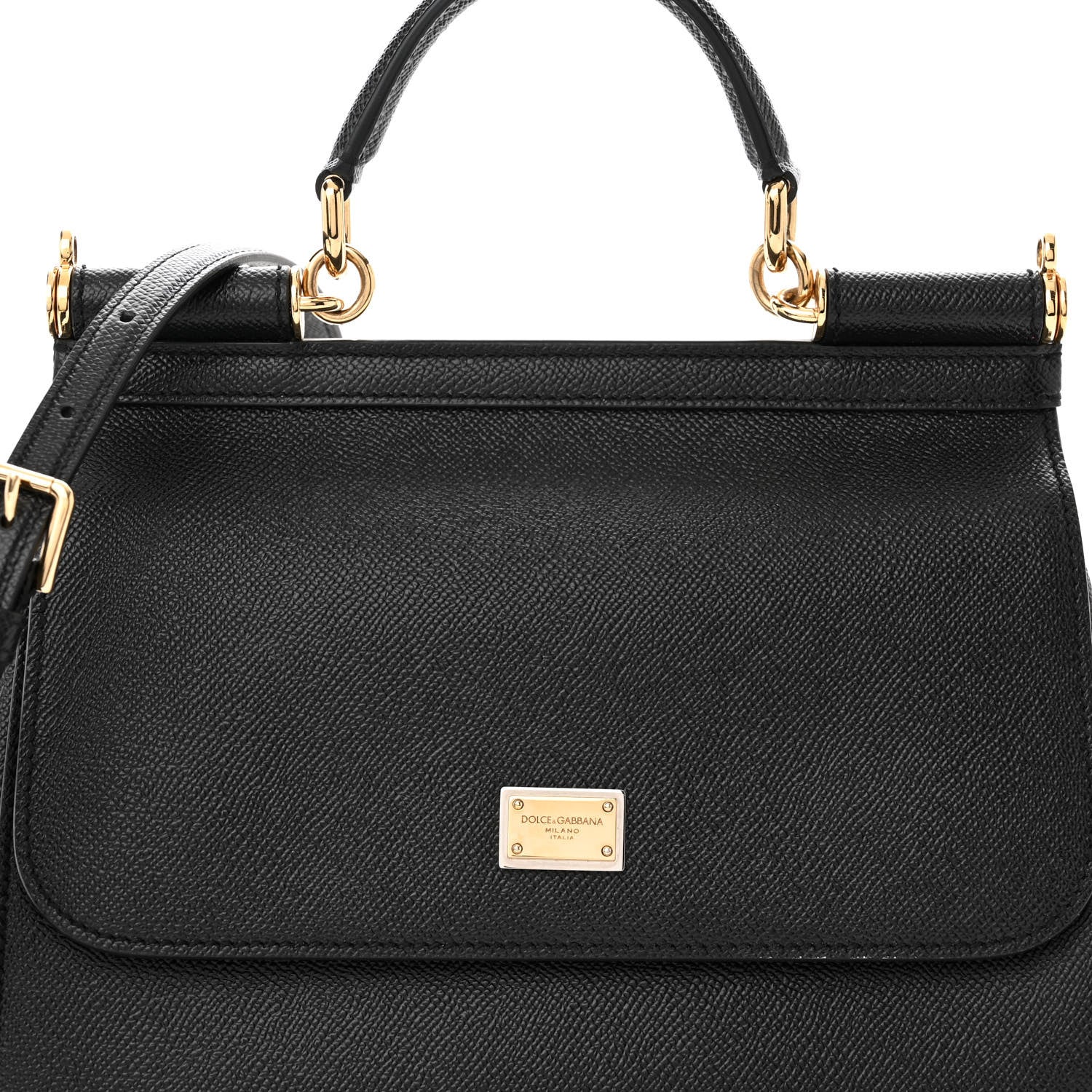 Dolce & Gabbana Dauphine Medium Miss Sicily Satchel Black 7 of 10