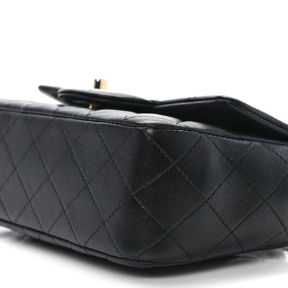 Chanel Lambskin Quilted Mini Top Handle Rectangular Flap Black 10 of 11