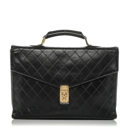 Chanel Lambskin Briefcase Bag Black 1 of 11