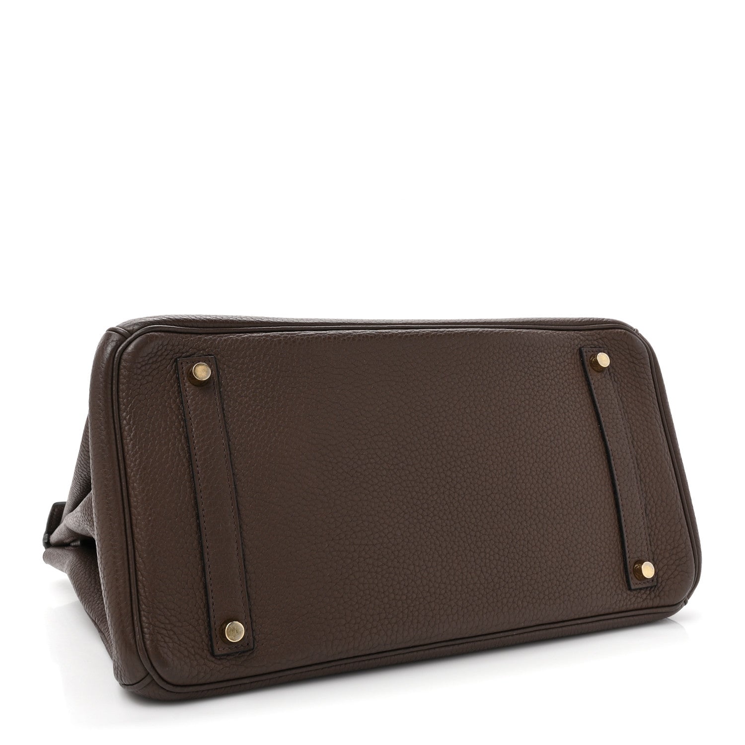 Hermes Taurillon Clemence Birkin 35 Chocolate 4 of 11