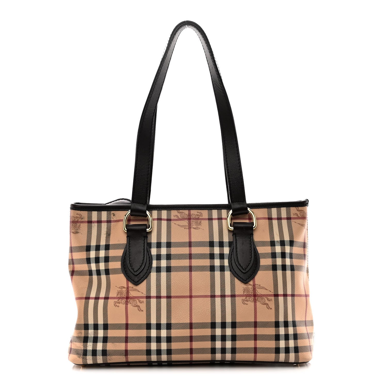 Burberry Haymarket Check Medium Regent Tote Chocolate 1 of 13