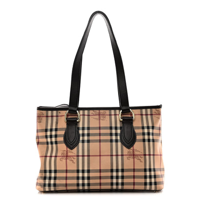 Burberry Haymarket Check Medium Regent Tote Chocolate 1 of 13