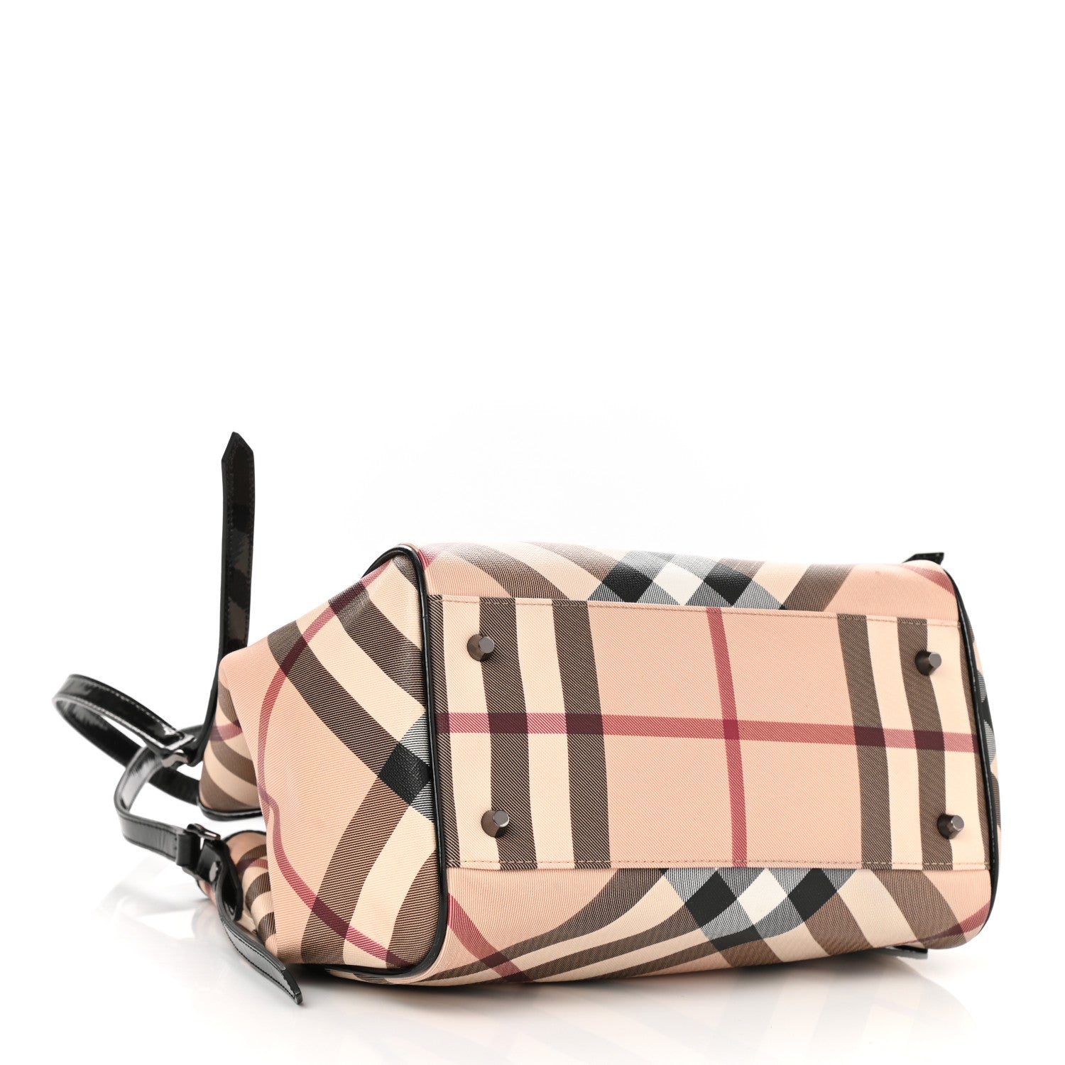 Burberry Nova Check Small Canterbury Tote Black 4 of 10