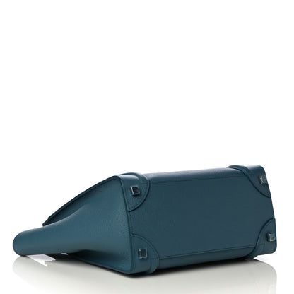Celine Drummed Calfskin Micro Luggage Celadon 4 of 15